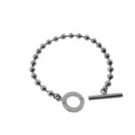 Gucci Unisex Boule Circle Bracelet In Sterling Silver