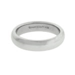 Tiffany & Co 4.5mm Platinum Classic Wedding Band Ring Size 6