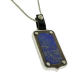 Stephen Webster England Made Me Lapis Tag Pendant Necklace Unisex