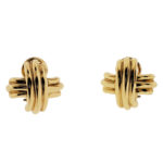 Tiffany & Co Signature X Earrings In 18K Yellow Gold