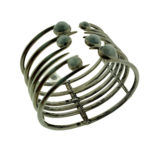 Stephen Webster Silver Jewels Verne Bonafide Stone Grey Cats Eye Bangle