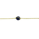 Fred Paris "Baie Des Anges" 18K Y Gold Diamond & Lapis Lazuli Bracelet