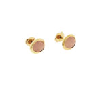 Fred Paris Belle Rives Rose Quartz Earrings In 18K Rose Gold