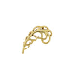 Vintage Tiffany & Co Paloma Picasso Leaf Necklace In 18K Yellow Gold