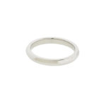 Bvlgari 337863 Platinum Fedi Wedding Band Ring Size 7.5