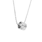 Gucci Icon Necklace In 18K White Gold New In Gucci Box