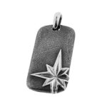 David Yurman North Star Dog Tag In Sterling Silver