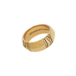 Tiffany & Co Diamond Atlas X Closed Wide Ring In 18K Rose Gold Size 6
