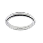 Tiffany & Co 3mm Milgrain Wedding Band In Platinum 5