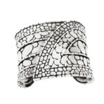 John Hardy Sterling Silver Large Kali Overlap Bangle Bracelet
