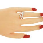 Tiffany & Co 18K White Gold Paloma Picasso Diamond Loving Heart Ring