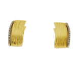 Roberto Coin Diamond Huggies Earrings In 18K Yellow Gold