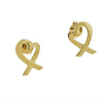 Tiffany & Co Paloma Picasso Loving Heart Earrings In 18k Yellow Gold