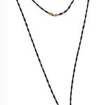 Superoro Solid 18k Rose Gold And Ceramic Necklace 21 Inches