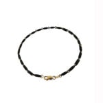 Superoro Solid 18k Rose Gold And Ceramic Bracelet 2.5mm 8 Inches