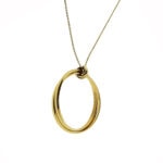 Tiffany & Co 18K Paloma Picasso Large Paloma's Melody Circle Pendant Necklace