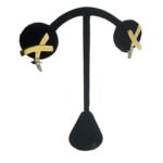 Tiffany & Co Paloma Picasso Kiss X Diamond Earrings In 18K Yellow Gold