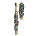 Montegrappa My Guardian Angel Sterling Silver Fountain Pen Fine Nib