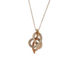 Le Vian WIVH73 14k Strawberry Gold Diamond Pendant Necklace